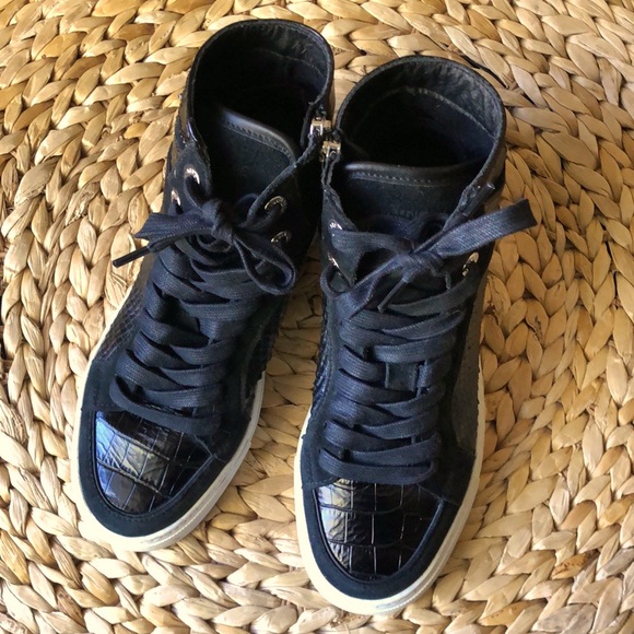 Zadig & Voltaire high-top leather sneakers - Picture 1 of 9